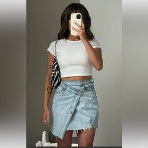 NWT Princess Polly Malika Denim Mini Skirt size 6